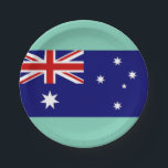 Australischer Party-Teller Pappteller<br><div class="desc">Australien-Flaggen-Teller</div>