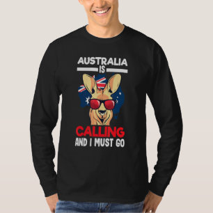 Australischer Pride Kangaroo Australien ruft an T-Shirt