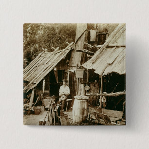 Australischer Prospektor, c.1880s (Sepia-Foto) Button