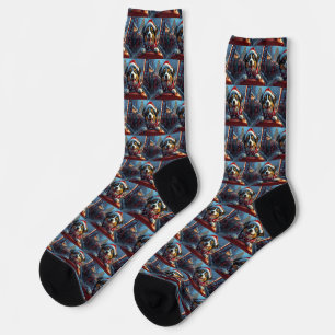 Australischer Rind Dog Roller Untersetzer Weihnach Socken