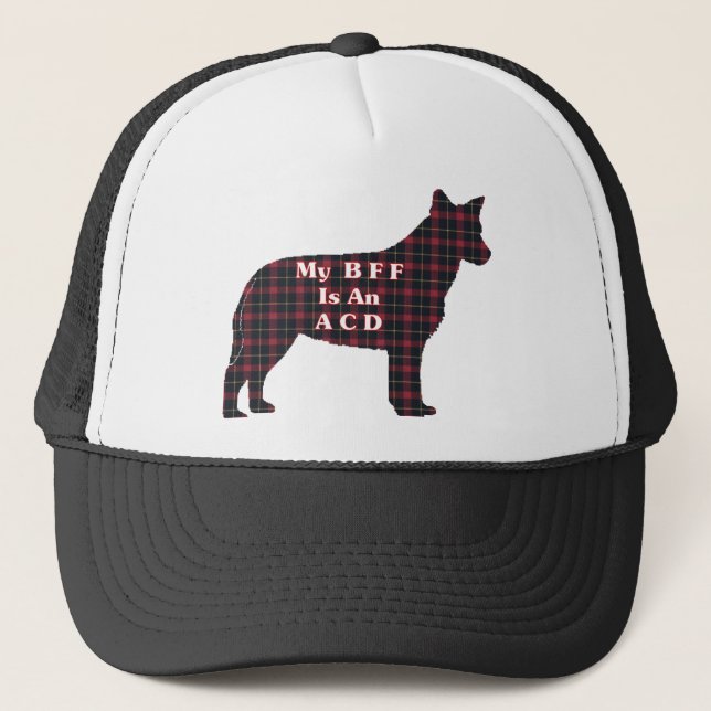 Australischer Rind-Hund-BESTE FREUNDIN-Hut Truckerkappe (Vorderseite)