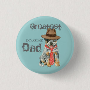 Australischer Rinder-Hund-Vater Button