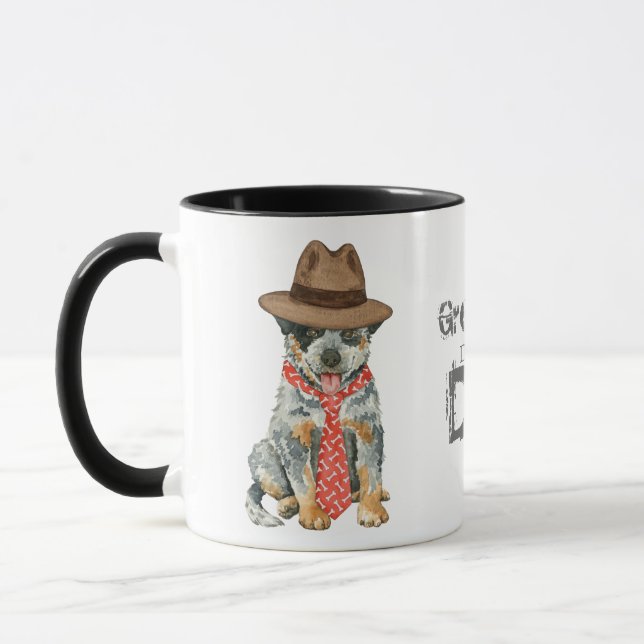 Australischer Rinder-Hund-Vater Tasse (Links)