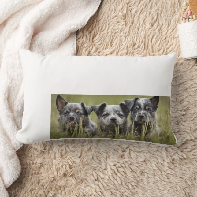 Australischer Rinder Hund Welpe Blue Heeler Throw Lendenkissen (Decke)