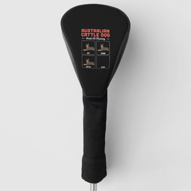 Australischer Rinder-Hundeführer zur Ausbildung Golf Headcover (Vorderseite)