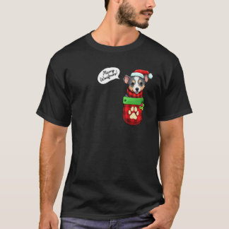 Australischer Rinder-Weihnachten Fröhliche Woofmas T-Shirt
