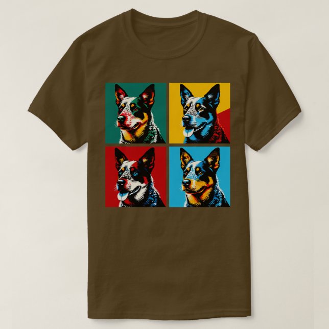 Australischer Rinderhund Art Dog Lover T-Shirt (Design vorne)