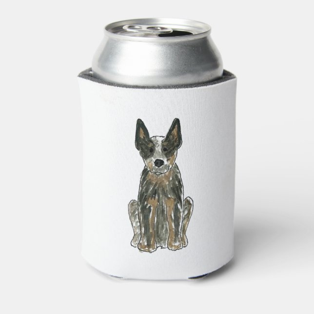 Australischer Rinderhund Blue Heeler ACD Art Dosenkühler (Kanne Rückseite)
