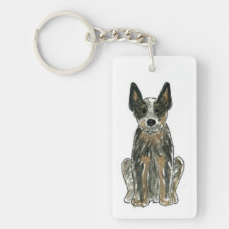 Australischer Rinderhund Blue Heeler ACD Schlüsselanhänger