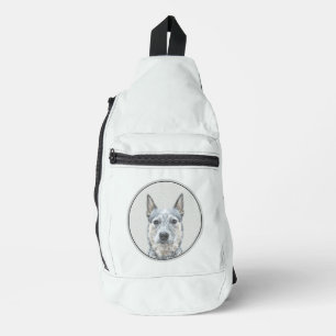 Australischer Rinderhund Blue Heeler Original Hund Crossbody Bag
