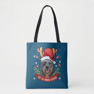 Australischer Rinderhund Blue Heeler Reindeer Chri Tasche