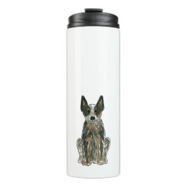 Australischer Rinderhund Blue Heeler Thermosbecher