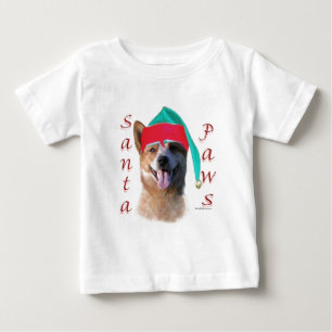 Australischer Rinderhund Dog Santa Paws Baby T-shirt