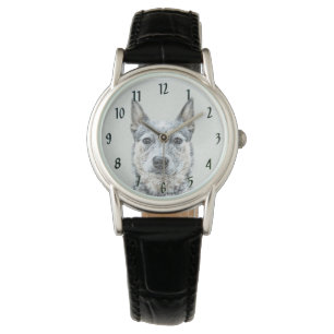 Australischer Rinderhund - Niedliche Original Dog Armbanduhr