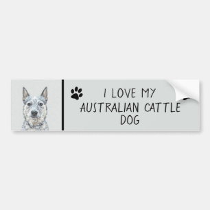 Australischer Rinderhund - Niedliche Original Dog Autoaufkleber
