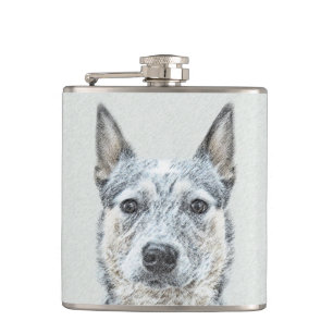 Australischer Rinderhund - Niedliche Original Dog Flachmann
