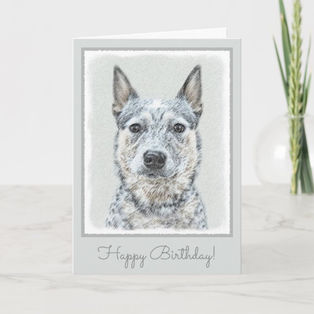Australischer Rinderhund - Niedliche Original Dog  Karte (Vorderseite)