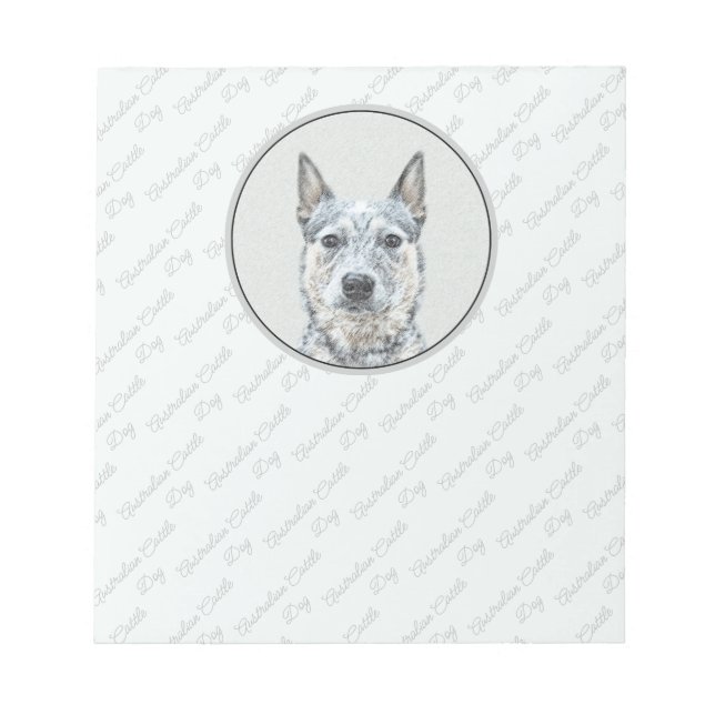 Australischer Rinderhund - Niedliche Original Dog  Notizblock (Vorderseite)