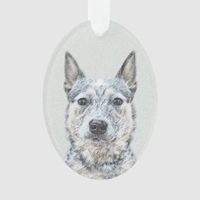 Australischer Rinderhund - Niedliche Original Dog  Ornament (Vorderseite)