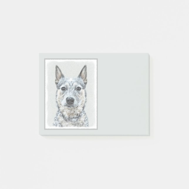 Australischer Rinderhund - Niedliche Original Dog  Post-it Klebezettel (Vorderseite)