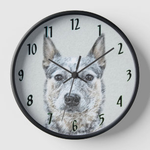 Australischer Rinderhund - Niedliche Original Dog  Uhr