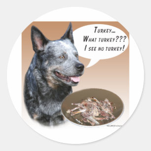 Australischer Rinderhund Türkei Runder Aufkleber