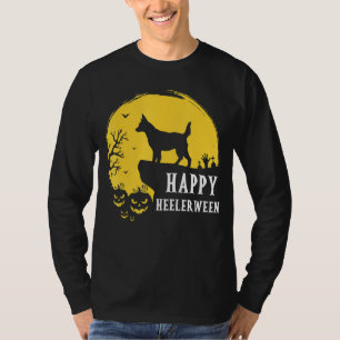 Australischer Rinderhund Vollmond Red Blue Heeler T-Shirt