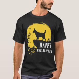 Australischer Rinderhund Vollmond Red Blue Heeler T-Shirt