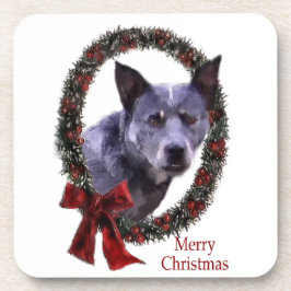 Australischer Rinderhund Weihnachten Untersetzer