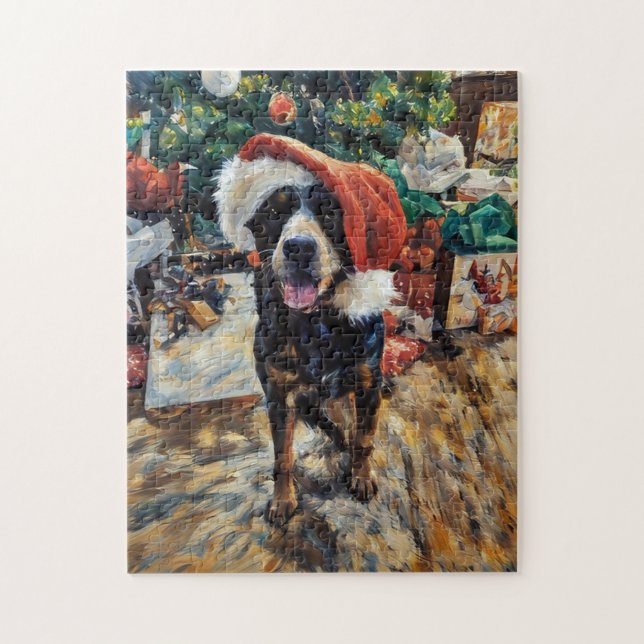 Australischer Rinderhund Weihnachtspuzzle (Vertikal)