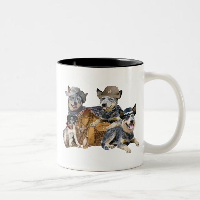 Australischer Rinderhund Zweifarbige Tasse (Rechts)