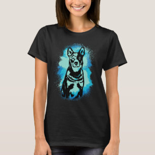 Australischer Rindermaler Blau-Design Hundemama Va T-Shirt