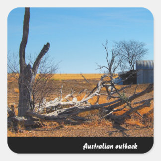 Australischer Rückhalteaufkleber Quadratischer Aufkleber