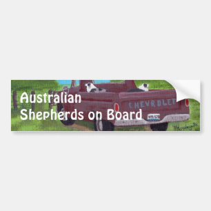 Australischer Schäfer-an Bord Autoaufkleber