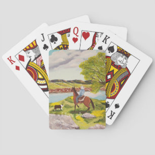 Australischer Schäfer "aus der West" Malerei Spielkarten
