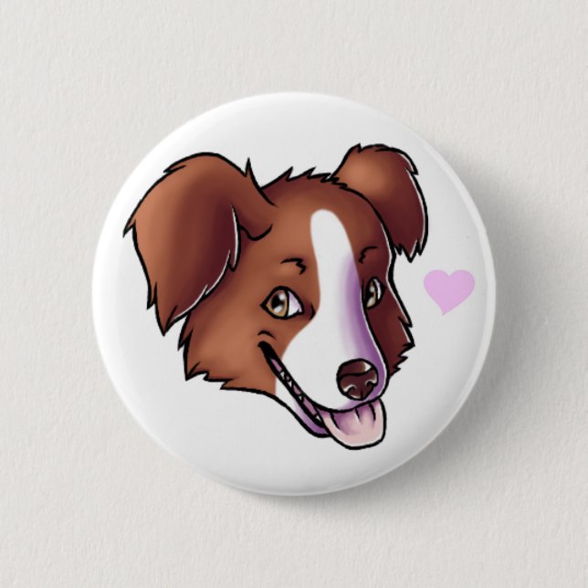 Australischer Schäfer Button (Vorderseite)