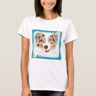Australischer Schäfer - i-Liebe mein roter Merle T-Shirt