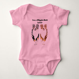 Australischer Schäfer ~ I'ma Wiggle-Hintern Baby Strampler