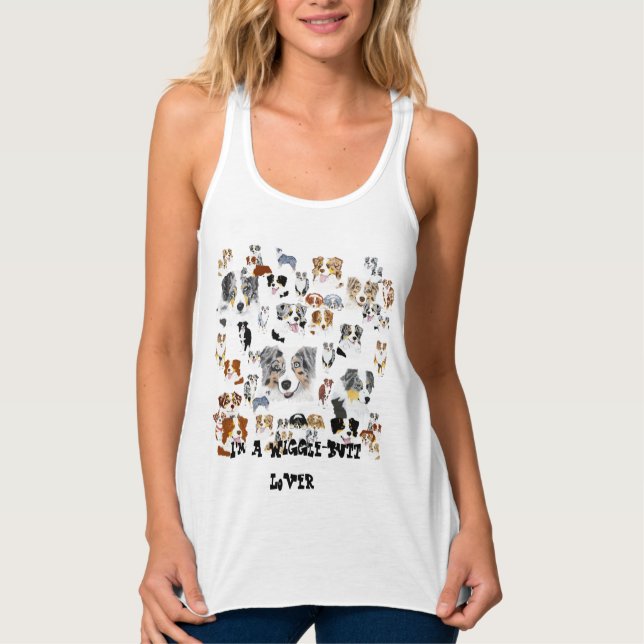 Australischer Schäfer "I'ma Wiggle-Hintern Tank Top (Vorderseite)