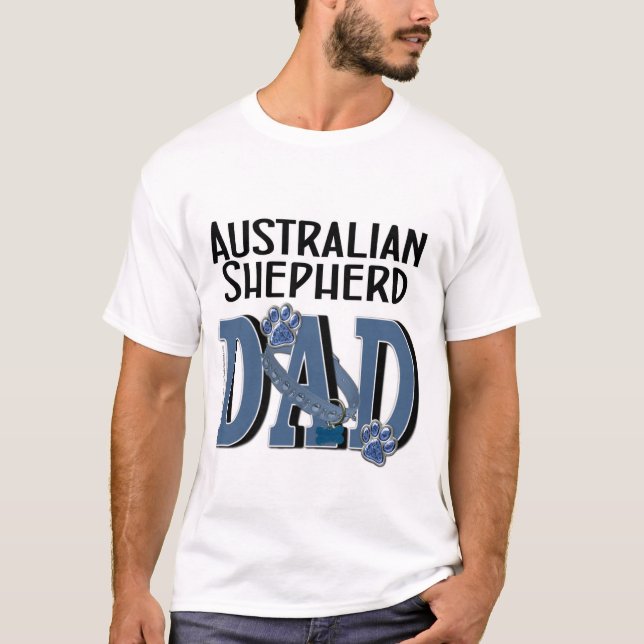 Australischer Schäfer VATER T-Shirt (Vorderseite)