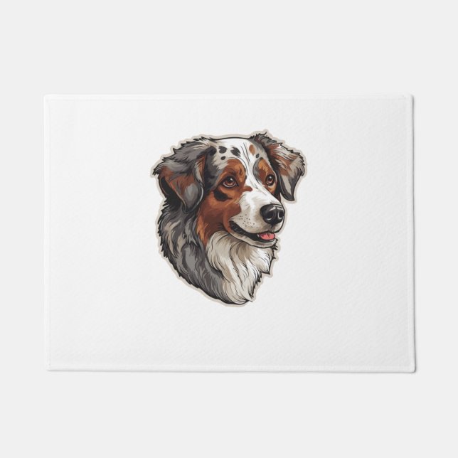 Australischer Schäferhund 1 Fußmatte (Vorderseite)