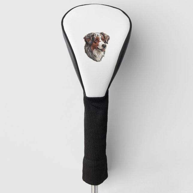 Australischer Schäferhund 1 Golf Headcover (Vorderseite)