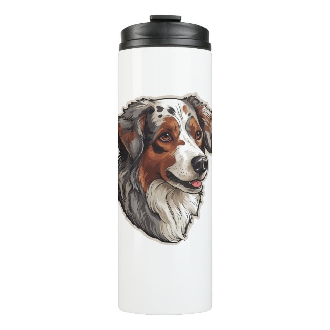 Australischer Schäferhund 1 Thermosbecher (Vorderseite)