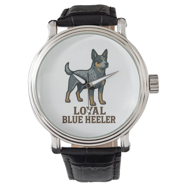 Australischer Schäferhund Armbanduhr (Vorderseite)