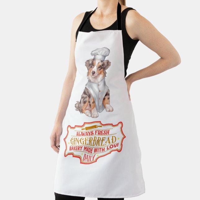 Australischer Schäferhund Baking Gingerbrot Schürze (InSitu)