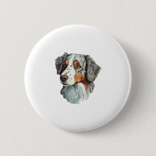 Australischer Schäferhund Button
