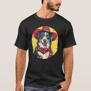 Australischer Schäferhund Cowboy Lustiger Hund Wil T-Shirt