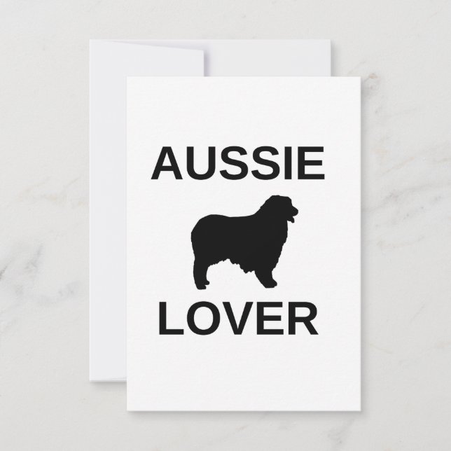 Australischer Schäferhund Dankeskarte (Vorderseite)
