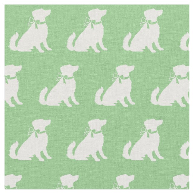 Australischer Schäferhund Dog Aussie Pet Sage Gree Stoff (Nahaufnahme)
