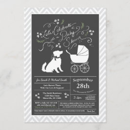 Australischer Schäferhund Dog Baby Shower Gender N Einladung